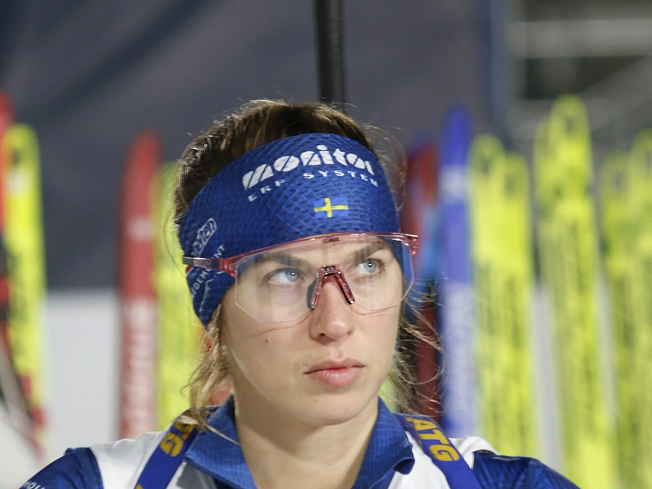 Anna Magnusson under skidskytte-VM i Nove Mesto